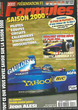 PRESENTATION F1 FORMULES N°12 - SAISON 2000 : PILOTES - EQUIPES - CIRCUITS -STAT