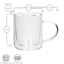 2x 360ml Ensemble de Tasses en