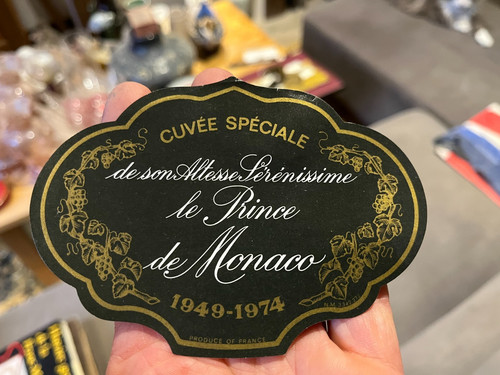 Etiquette champagne dom - etiquette,