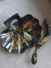 Pelle Ramasse Miettes Papier Mâché Decor Asiatique