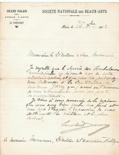 Carolus duran lettre - carolus,