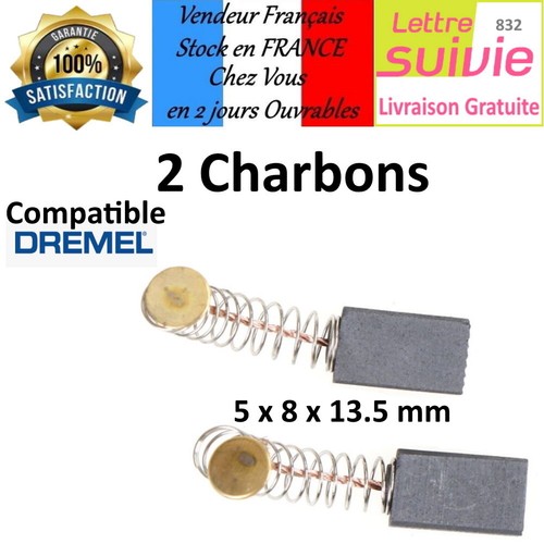Lot balais charbon 5 x - 2, 13,5