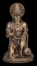 Hanuman Miniature Figurine - Dieu La Force - Veronese Spirituel Hindu Déco H 9,5