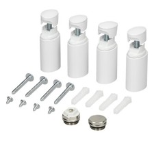 Fixation radiateur de salle de bain support mural blanc adaptation universelle