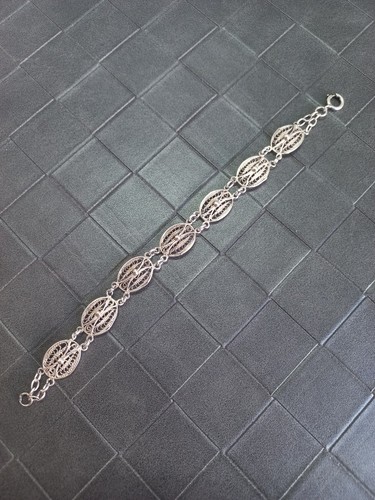 Bracelet argent massif - en,