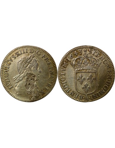 France louis xiii 12 ecu - xiii,