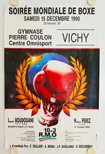 Affiche BOXE Laurent BOUDOUANI - Horacio PEREZ 1990 Vichy - DANIEL YOU