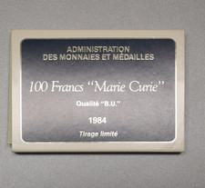 Coffret BU Marie Curie 100