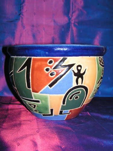 Cache pot barbotine - en,