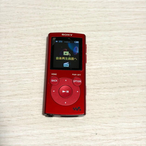 Lecteur mp3 rouge sony walkman - lecteur,