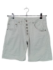 PLEASE Short en jean Dames Pantalon court T EU 38 blanc style décontracté