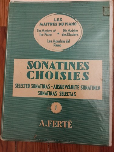 Partition piano sonatines - piano,