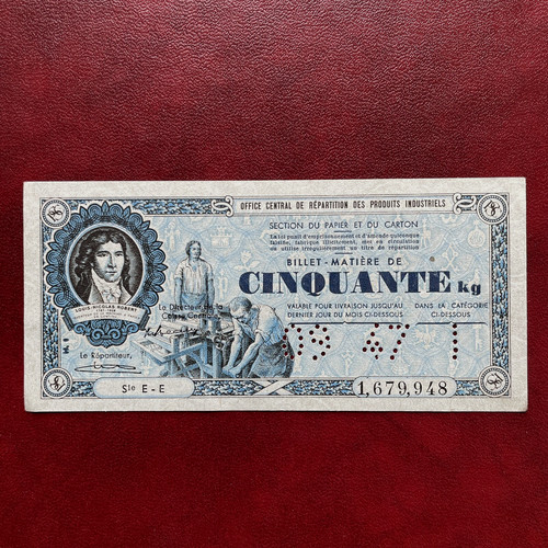 France ocrpi billet matière - billet,