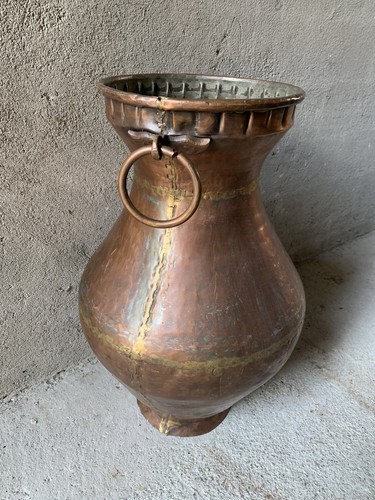 Vase amphore cuivre - , ancien
