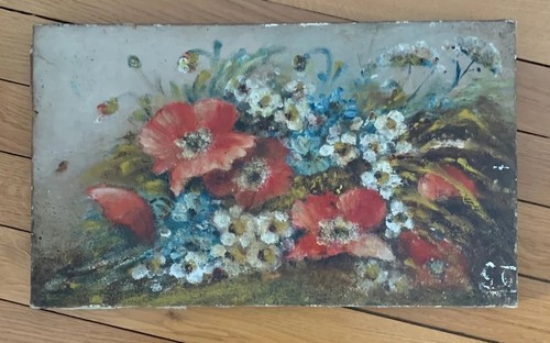 Tableau ancien huile nature - tableau,