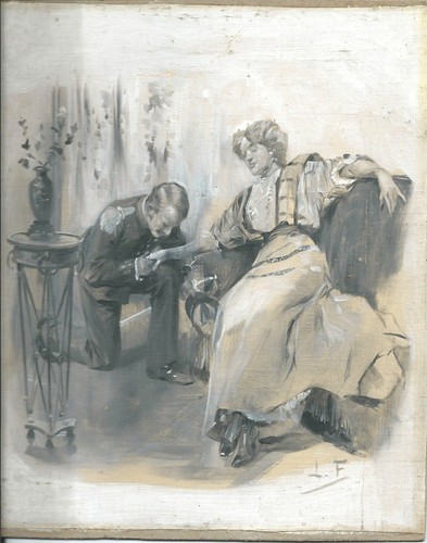 Rare gouache originale - rare, eo
