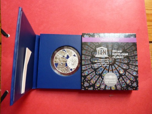 Euro argent notre dame - be,