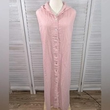 Vintage Linen Hooded Maxi