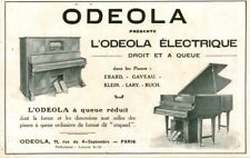 Publicité ancienne piano l'Odéola électrique 1928 issue de magazine
