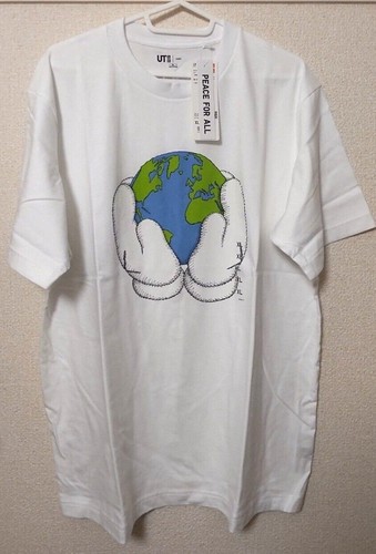 Shirt kaws uniqlo blanc - t-shirt, ut