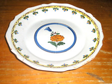 ASSIETTE ANCIENNE -fleurs - LA ROCHELLE  -   FRANCE
