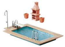- F180542 - Modélisme - Piscine + Abri Jardin