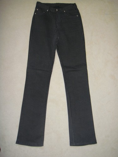 Pantalon stretch gris - stretch, rayé