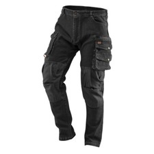Pantalon de travail en DENIM, noir, taille XXXL