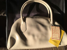 Sac à main en cuir / crème /