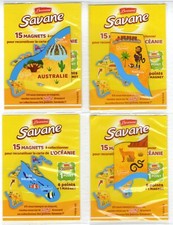 **   Lot  4  magnets  Savane (Brossard)  " OCEANIE  "   **