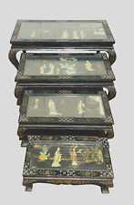 Table basse gigogne à décor