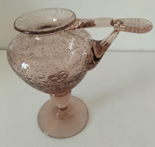 Bougeoir vase biot rose - bougeoir,