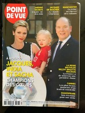 Magazine Point de Vue 31/05/2017; A monaco; Jacques, India et Sacha/ Macron B.