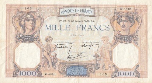 France 1000 francs cérès - 1000,