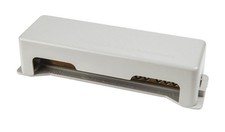 Plaque équipotentielle 12 bornes 450V 125A 14x10 mm laiton polycarbonate Elettr