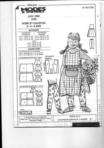 Patron enfant fille 1992 - enfant, 06