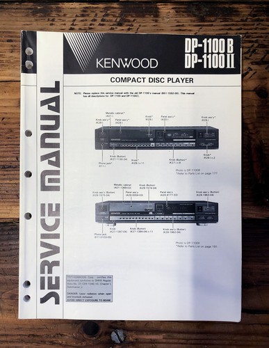 Kenwood 1100 1100b ii cd - dp-1100b,
