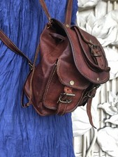 13 " Vintage Femmes Cuir Ordinateur Portable de Luxe Petit Jour Paquet Sac à Dos