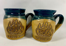 2 Handcraft Cold Mountain Pottery Billings Montana 2006 Tica Cabin Blue Ridge Ga