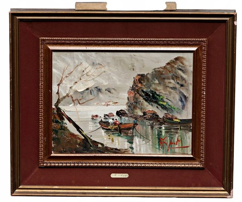 Huile sur toile peinture - huile,