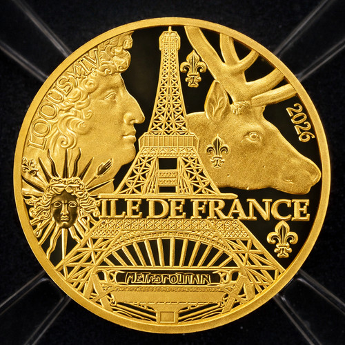 Pièce île de france - 5€, or