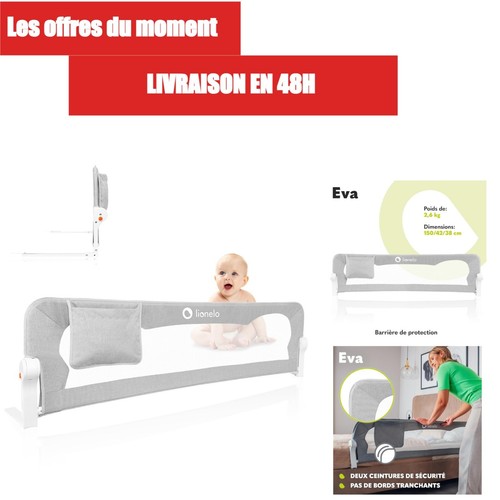 Lionelo barrière lit 150cm - barrière, de