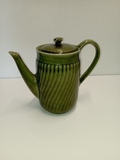 Élégante Cafetière  Boch Trianon Vert Olive- la Louvière - Vintage, années 50
