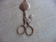 anciens Ciseaux  Coupe Oeuf en forme de Poule  art populaire