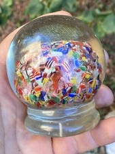 Sulfure & Presse Papier & Ancien & Verre & 19 Eme Siècle