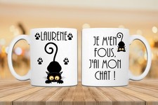 Mug humour Chat personnalisé