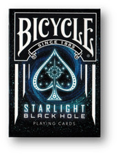 Bicycle Starlight Noir Hole (Special Limited Empreinte Run) à Jouer Cartes