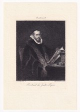 Eau-Forte XIXe Juste Lipse