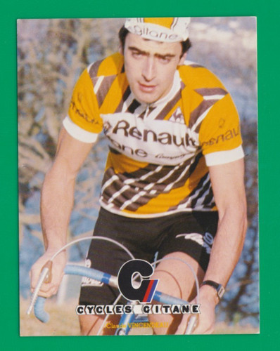 Cyclisme carte cycliste claude - carte,