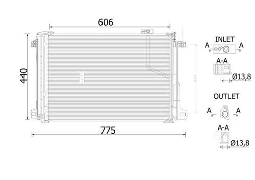 Mahle 786 000s condenser - ac,